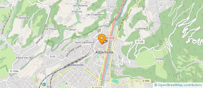 localisation de l'entreprise SAINT LOUIS SPORTS ET LOISIRS à ALBERTVILLE
