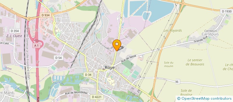 localisation de l'entreprise SAINT LOUIS SUCRE  ROYE