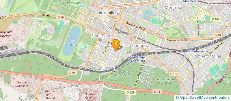 localisation de l'entreprise SAINT-LOUIS TRAVAUX à VERSAILLES