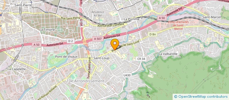 localisation de l'entreprise SAINT LOUP ET SES ORGUES à MARSEILLE