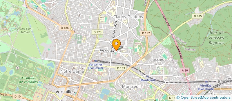 localisation de l'entreprise SAINT LUBIN GESTION à VERSAILLES