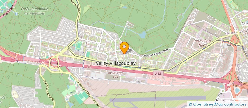 localisation de l'entreprise SAINT LUC à VELIZY-VILLACOUBLAY