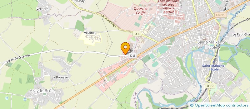 localisation de l'entreprise SAINT MAIXENT DISTRIBUTION à AZAY-LE-BRULE