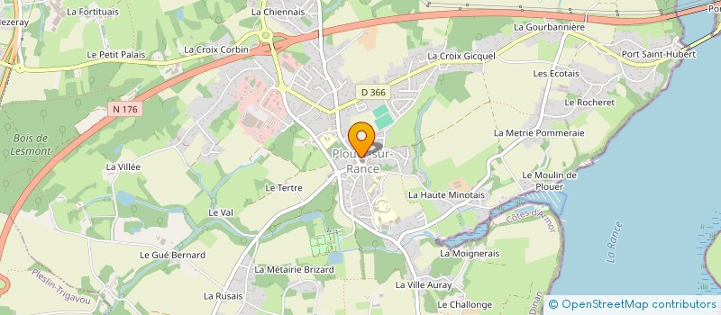 localisation de l'entreprise SAINT-MALO CROISIERE BATEAU ECOLE DE LA RANCE  PLOUER-SUR-RANCE