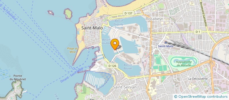 localisation de l'entreprise SAINT-MALO STEVEDORES  SAINT-MALO