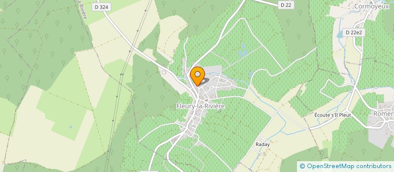 localisation de l'entreprise SAINT MAMMES  FLEURY-LA-RIVIERE