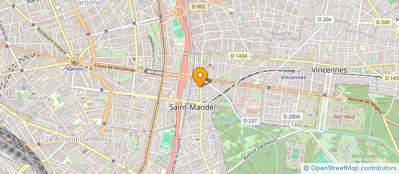 localisation de l'entreprise SAINT MANDE à SAINT-MANDE