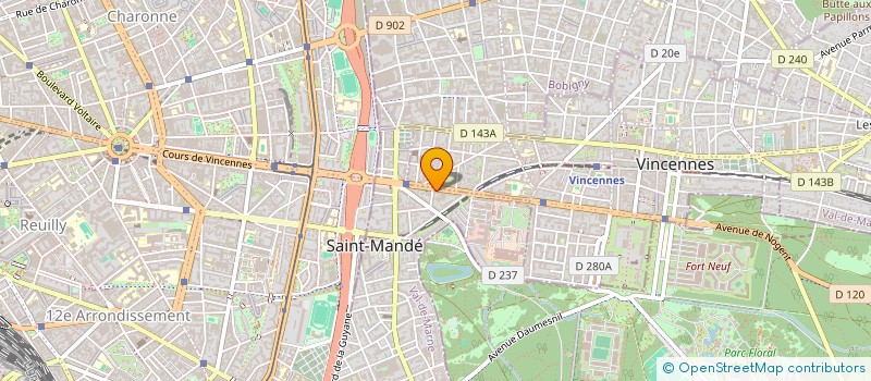 localisation de l'entreprise SAINT MANDE OPTIQUE  SAINT-MANDE