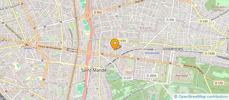 localisation de l'entreprise SAINT MANDE TOURELLES à VINCENNES