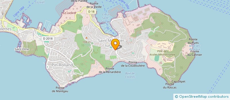 localisation de l'entreprise SAINT MANDRIER  SAINT-MANDRIER-SUR-MER