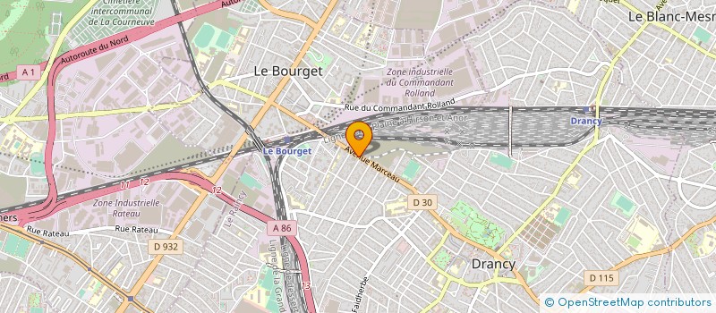 localisation de l'entreprise SAINT MARC à DRANCY