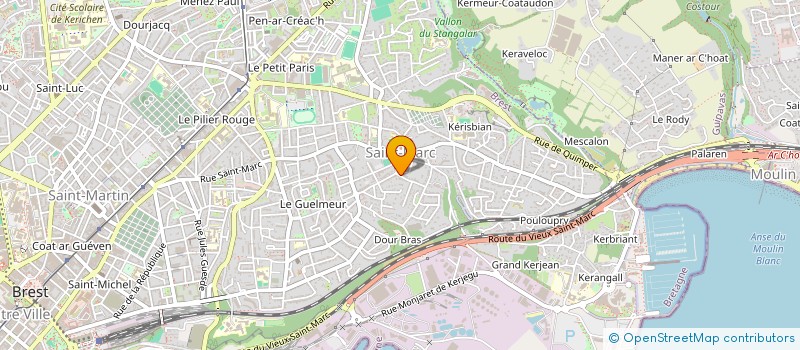 localisation de l'entreprise SAINT-MARC INVEST  BREST
