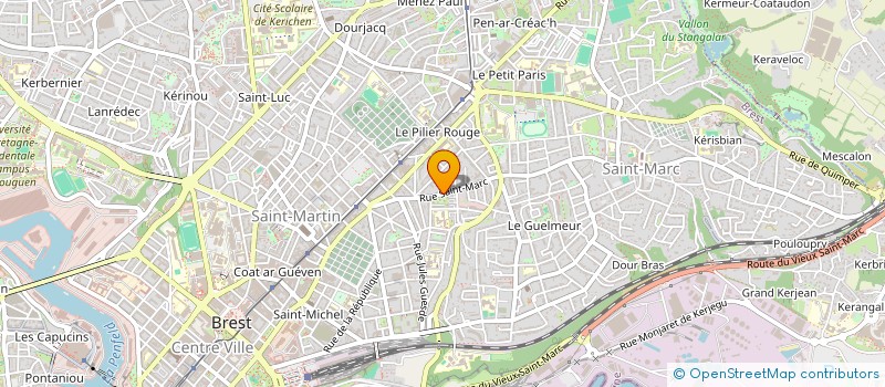 localisation de l'entreprise SAINT MARC IROISE  BREST