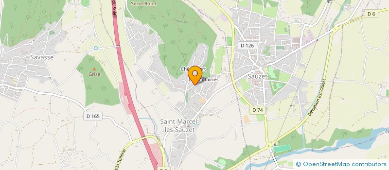 localisation de l'entreprise SAINT MARCEL EN SCENE  SAINT-MARCEL-LES-SAUZET