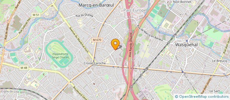 localisation de l'entreprise SAINT MARCQ à MARCQ-EN-BARŒUL