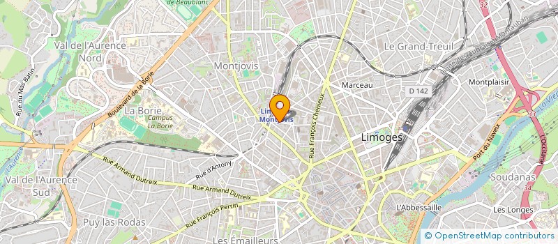 localisation de l'entreprise SAINT MARTIAL à LIMOGES