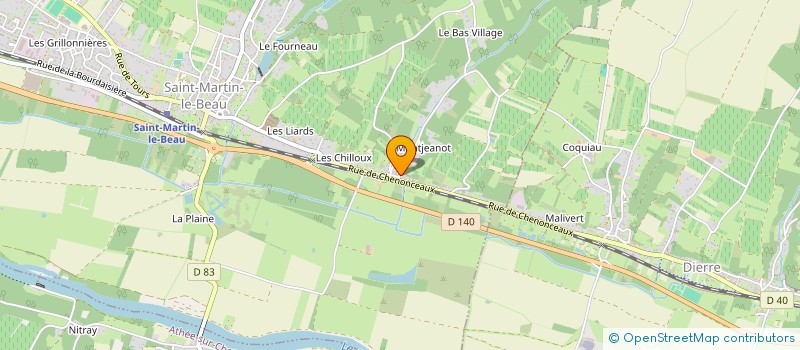 localisation de l'entreprise SAINT MARTIN  SAINT-MARTIN-LE-BEAU