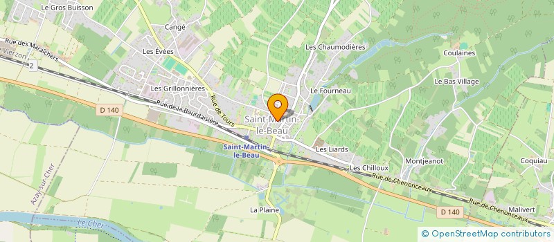 localisation de l'entreprise SAINT MARTIN  SAINT-MARTIN-LE-BEAU