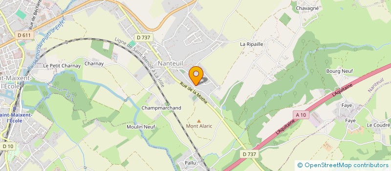 localisation de l'entreprise SAINT MARTIN  NANTEUIL