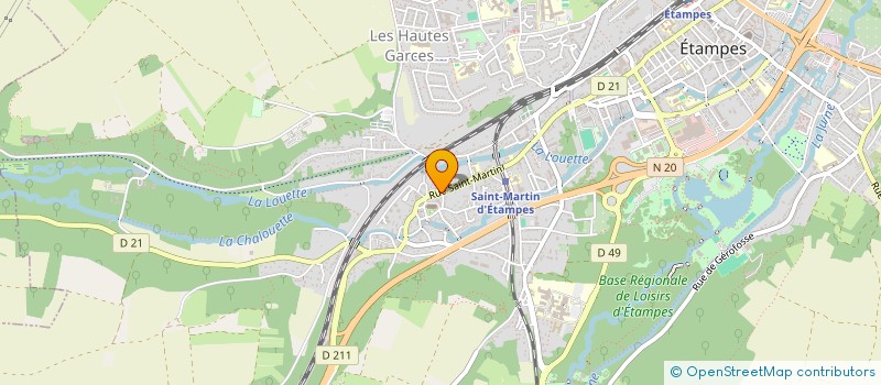 localisation de l'entreprise SAINT MARTIN  ETAMPES