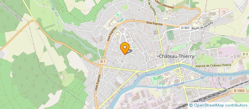 localisation de l'entreprise SAINT MARTIN à CHATEAU-THIERRY