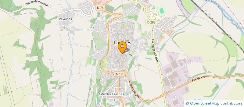 localisation de l'entreprise SAINT MARTIN à LANGRES