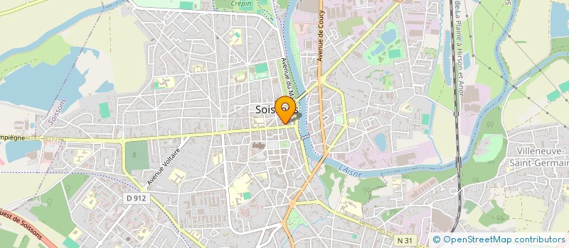 localisation de l'entreprise SAINT MARTIN CLEAN à SOISSONS