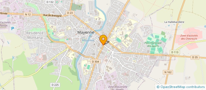 localisation de l'entreprise SAINT MARTIN CONDUITE à MAYENNE