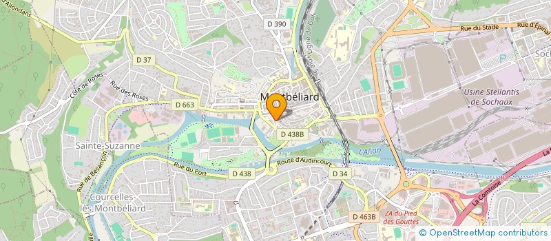 localisation de l'entreprise SAINT-MARTIN DEMAIN  MONTBELIARD