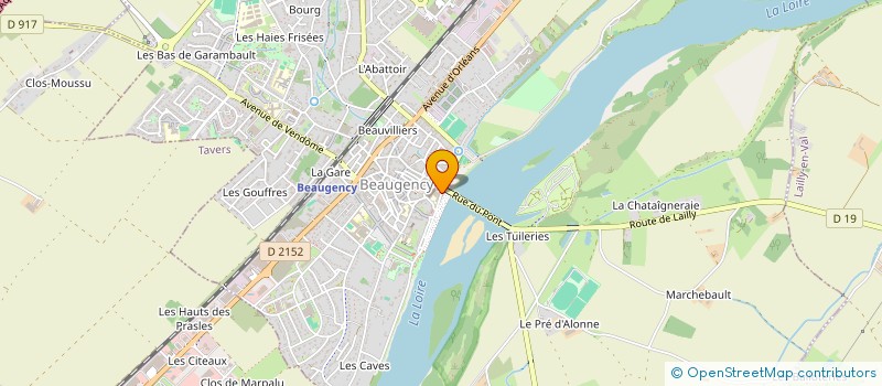 localisation de l'entreprise SAINT MARTIN & FILS à BEAUGENCY