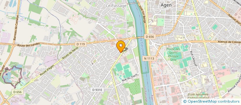 localisation de l'entreprise SAINT MARTIN MENUISERIE  LE PASSAGE