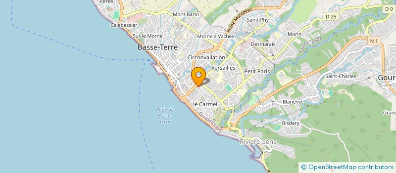 localisation de l'entreprise SAINT MARTIN PARTNER  BASSE-TERRE