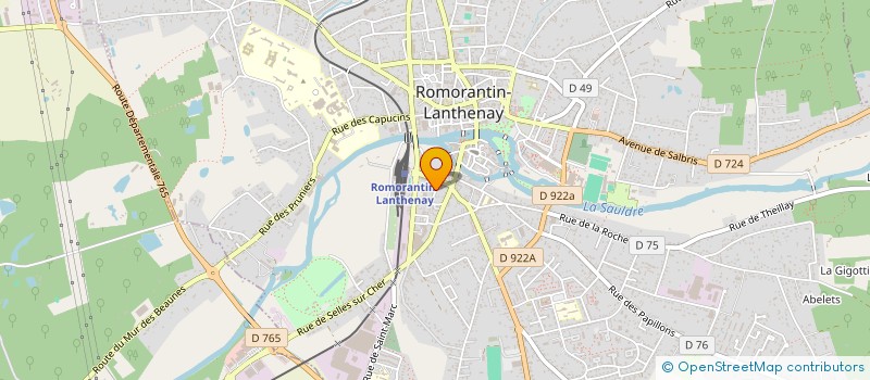 localisation de l'entreprise SAINT- MARTIN SPORTS BASKET à ROMORANTIN-LANTHENAY