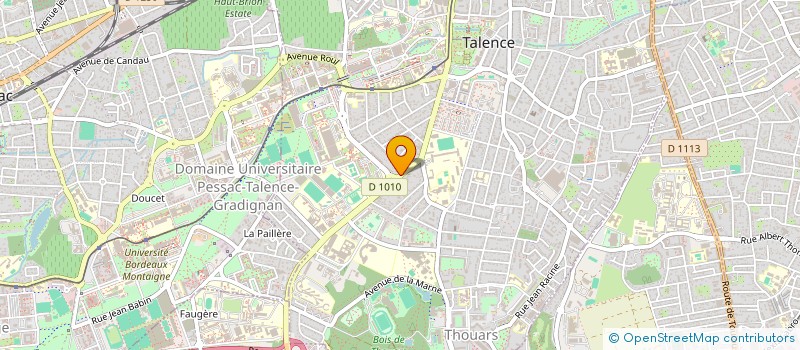 localisation de l'entreprise SAINT MARTIN SQUARA  TALENCE