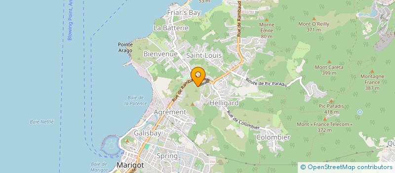 localisation de l'entreprise SAINT MARTIN TRAILS  SAINT MARTIN