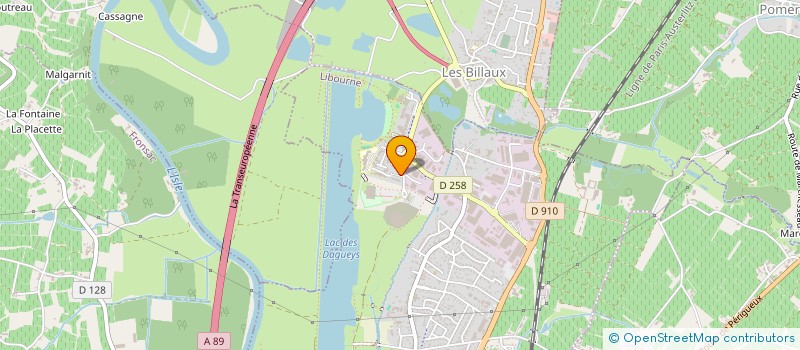 localisation de l'entreprise SAINT MARTIN VIDAL  LIBOURNE