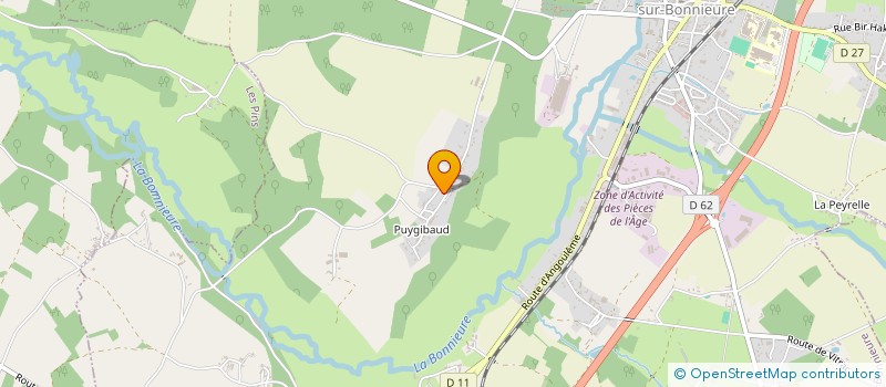 localisation de l'entreprise SAINT-MARY PETANQUE  CHASSENEUIL-SUR-BONNIEURE