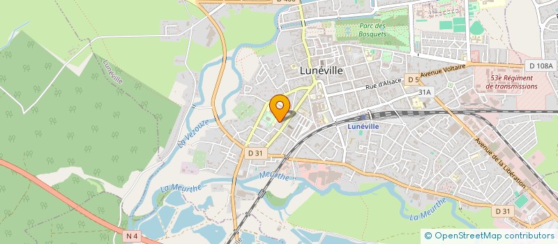 localisation de l'entreprise SAINT MAUR  LUNEVILLE