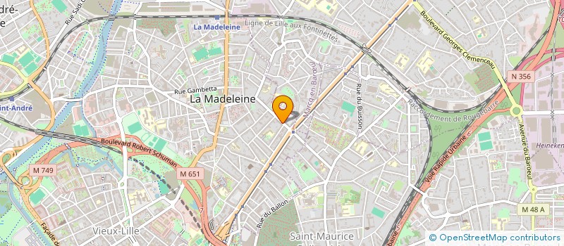 localisation de l'entreprise SAINT-MAUR BOTANIQUE PASTEUR à LA MADELEINE