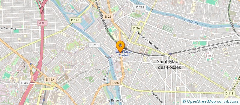 localisation de l'entreprise SAINT MAUR CRETEIL DENTAL à SAINT-MAUR-DES-FOSSES