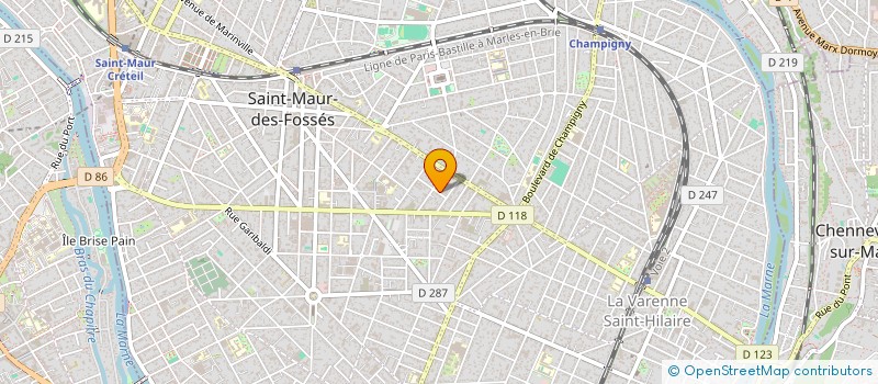 localisation de l'entreprise SAINT MAUR ROLLER à SAINT-MAUR-DES-FOSSES