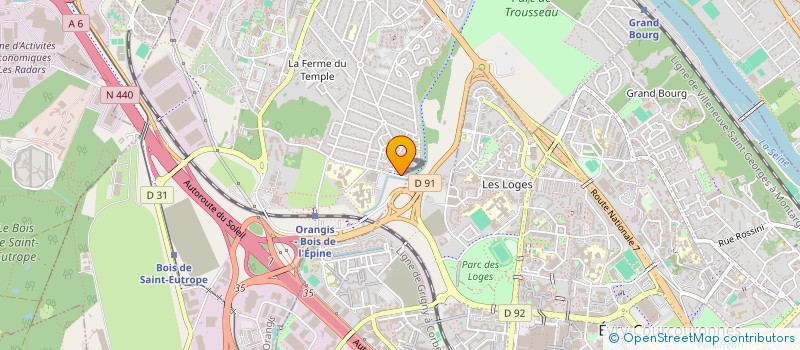 localisation de l'entreprise SAINT-MAX à RIS-ORANGIS