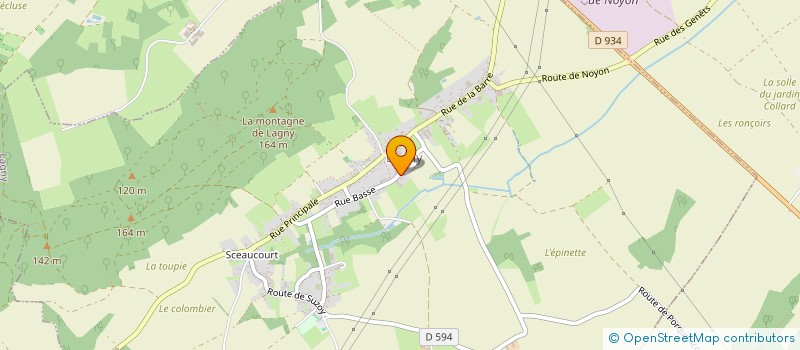 localisation de l'entreprise SAINT MEDARD  LAGNY