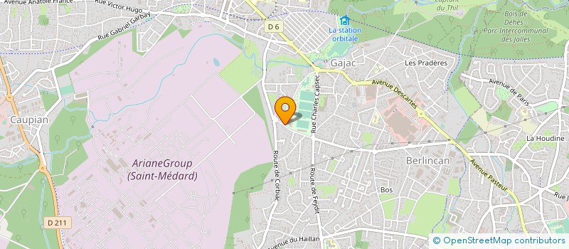 localisation de l'entreprise SAINT MEDARD BASKET  SAINT-MEDARD-EN-JALLES