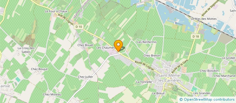 localisation de l'entreprise SAINT MEME TAILLERIE à SAINT-MEME-LES-CARRIERES
