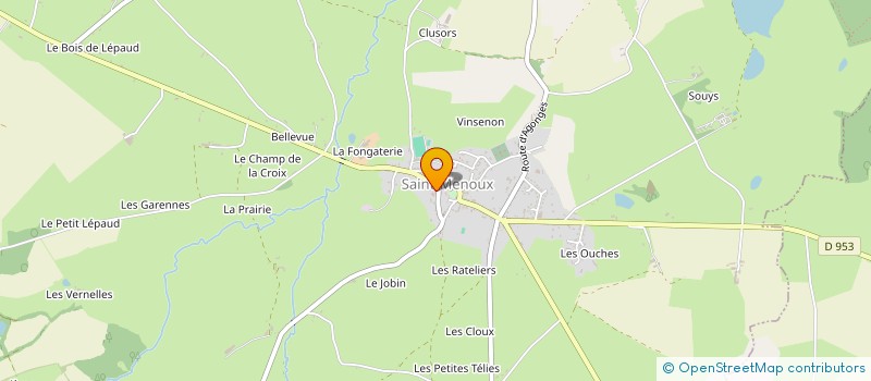 localisation de l'entreprise SAINT MENOUX à SAINT-MENOUX