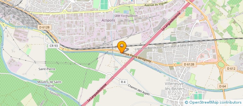localisation de l'entreprise SAINT MICHEL  VILLENEUVE-LES-BEZIERS