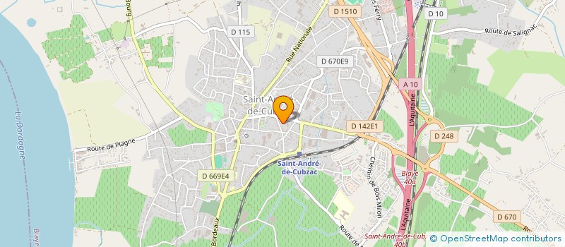 localisation de l'entreprise SAINT MICHEL  SAINT-ANDRE-DE-CUBZAC