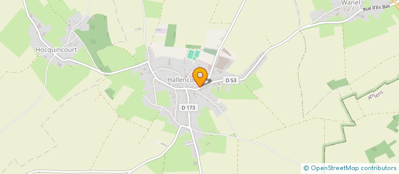 localisation de l'entreprise SAINT MICHEL  HALLENCOURT