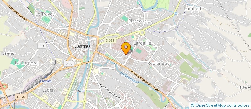 localisation de l'entreprise SAINT MICHEL  CASTRES